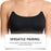 ZERILUNA Women Invisible Bra with Transparent Straps Seamless Backless Bralette for Deep V Backless Dress - Black S - 4