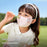 Cartoon Animal Pattern Mulberry Silk Face Mask for Children UPF50+ UV Protection Breathable Summer Face Cover - Aurora Pink/S - 4