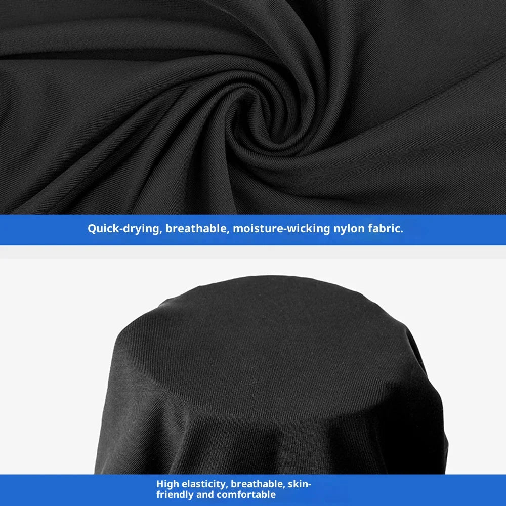 Kids Balaclava Face Mask Full Coverage UPF 50+ Sun Protection Ice Silk Head Cover for Outdoor Sports - Black - 5