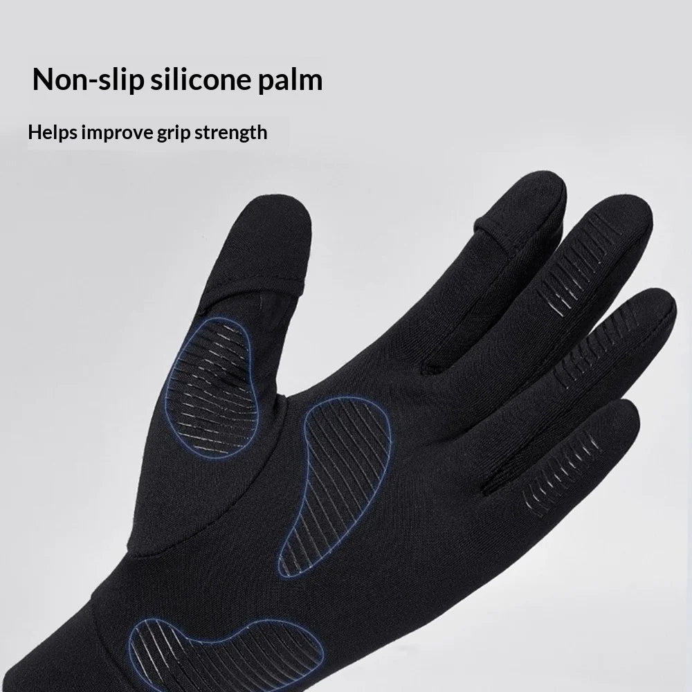 GOLOVEJOY DB72 Winter Ski Gloves for Men Women Outdoor Cycling Flip-Top Touchscreen Gloves - Black/M - 3
