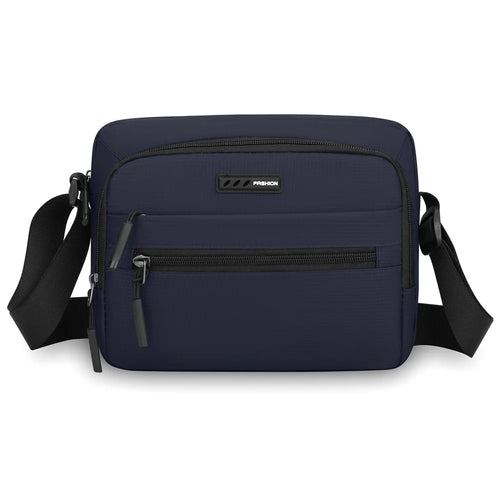 WEIXIER WD9001 Men Shoulder Bag Waterproof Oxford Fabric Lightweight Crossbody Bag for Travel - Black - 1