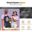 Letter Print Adjustable Apron Waterproof Oil Resistant with 2 Pockets for Kitchen Cooking - White Msr - 2