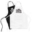 Letter Print Adjustable Apron Waterproof Oil Resistant with 2 Pockets for Kitchen Cooking - White Msr - 5