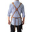 Heavy Duty Canvas Work Apron with 6 Pockets for Woodworking Electrician Mechanic - Camel - 3