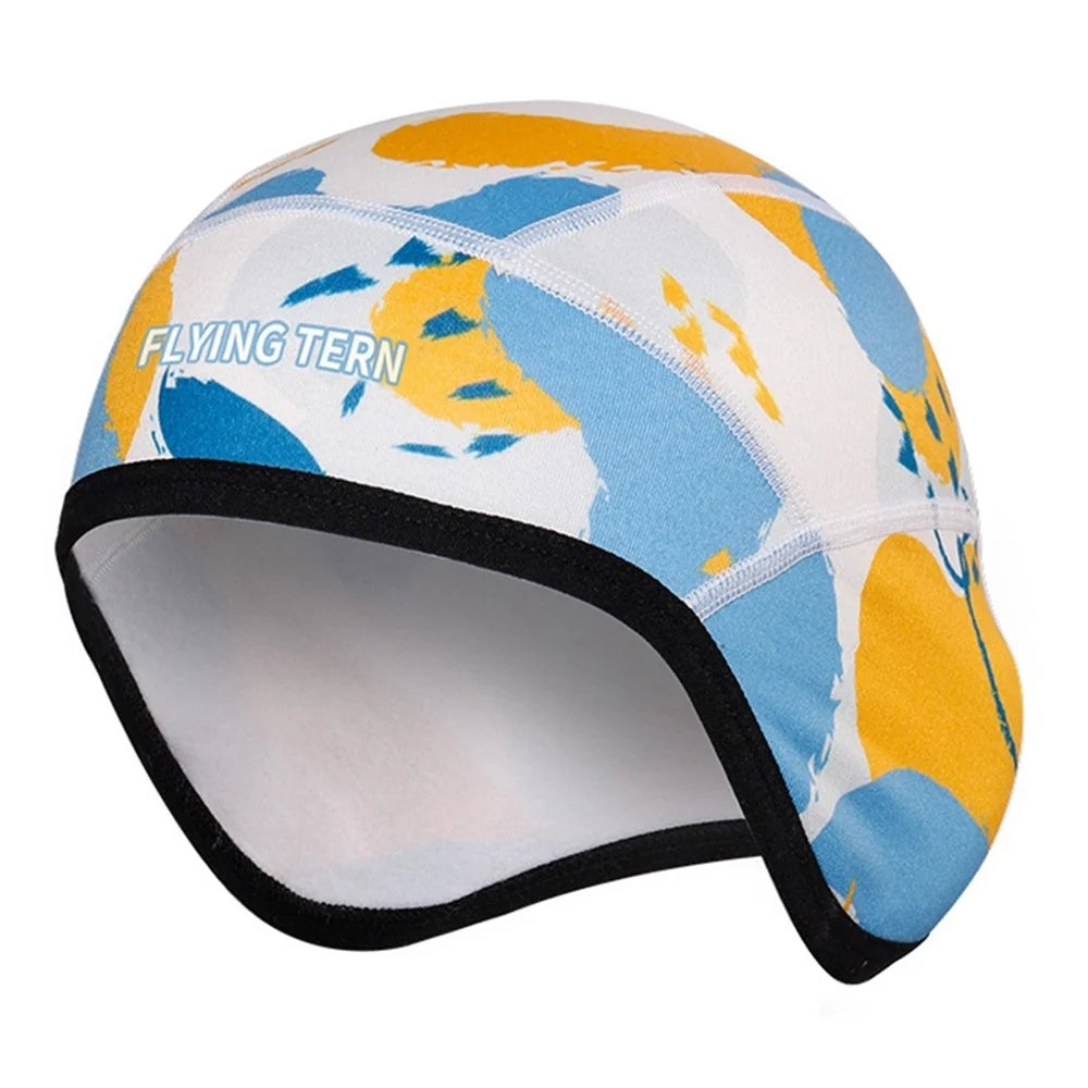 FLYINGTERN Winter Warm Kids Head Cap Soft Breathable Head Ears Protection Children Hat - Blue / Yellow - 1