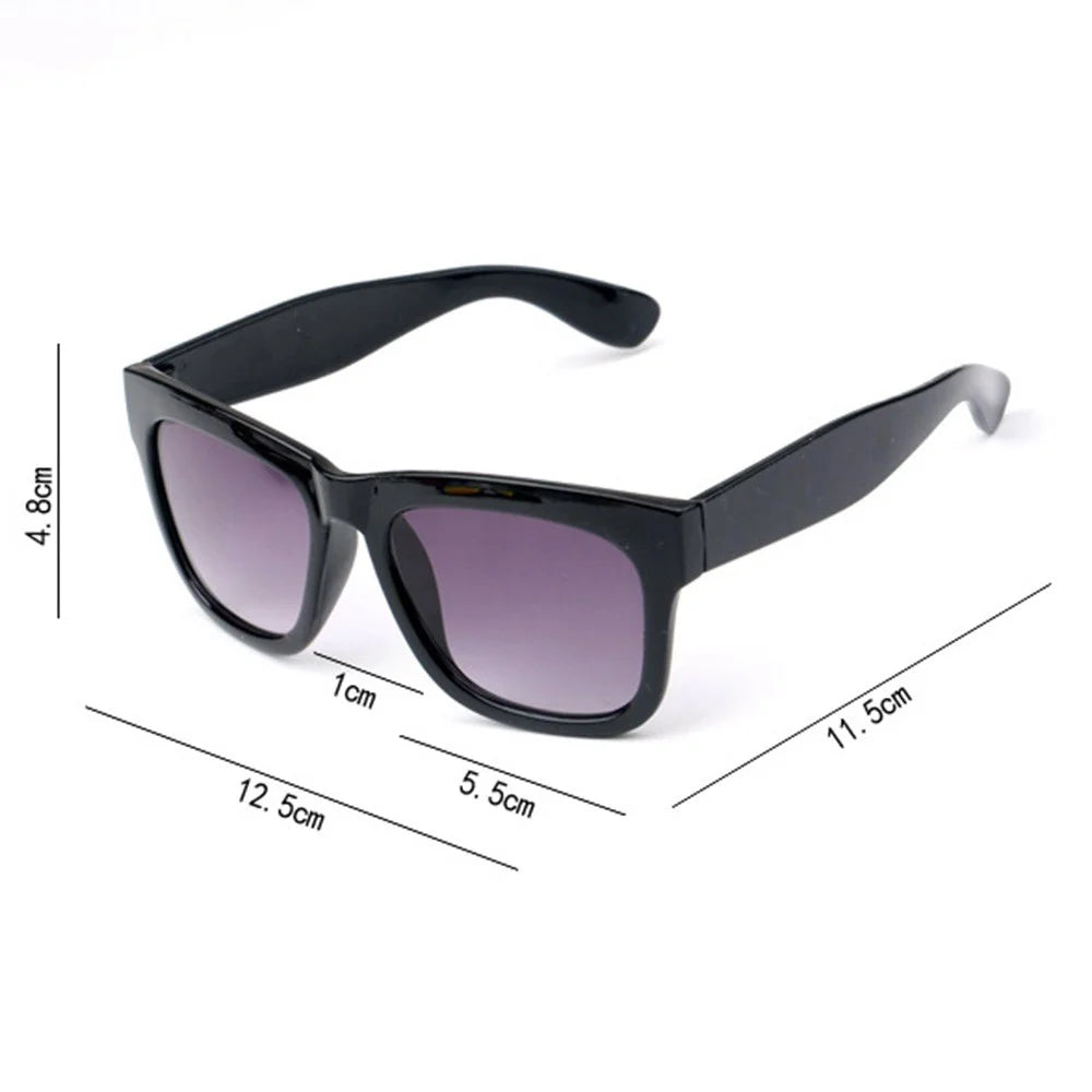 Kids Sunglasses Square Goggles Protection Baby Travel Glasses for Children Age 3-10 Years - Silver Reflection - 5
