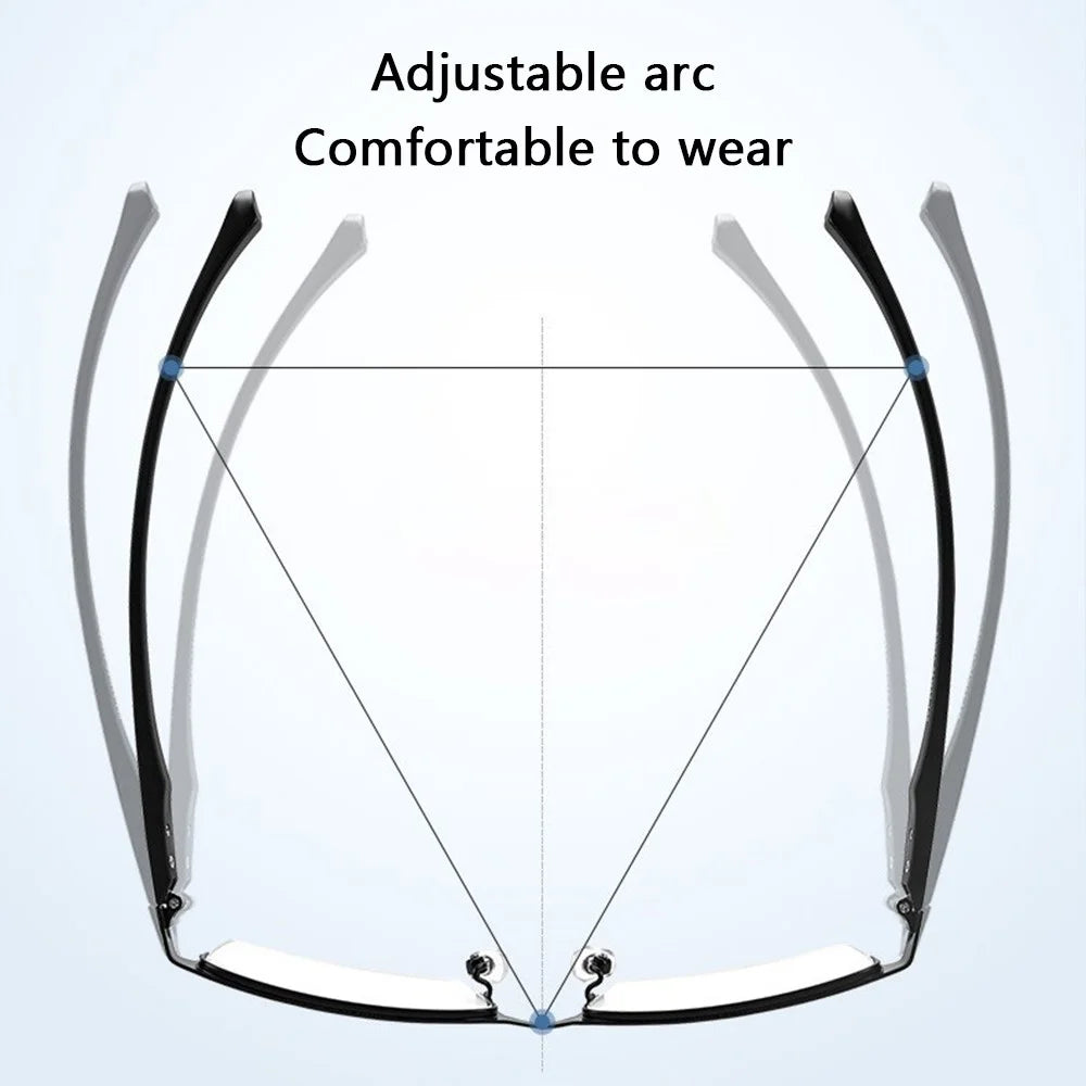 Photochromic Driving Glasses UV Protection Outdoor Sunglasses Eyewear - Black Frame, Photochromism - 5