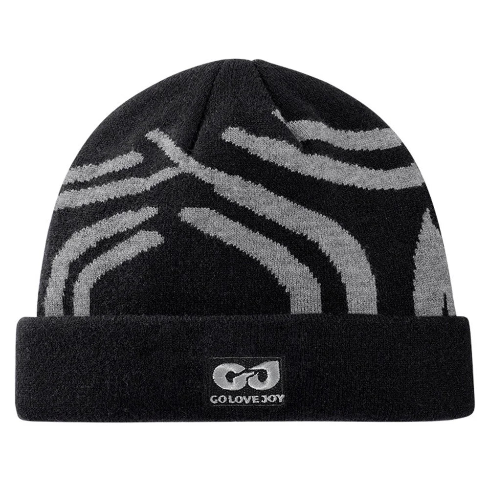 GOLOVEJOY DMZ113 Autumn Winter Ski Hat Ear Protection Beanie Cap for Skiing Cycling Hiking - Black - 1