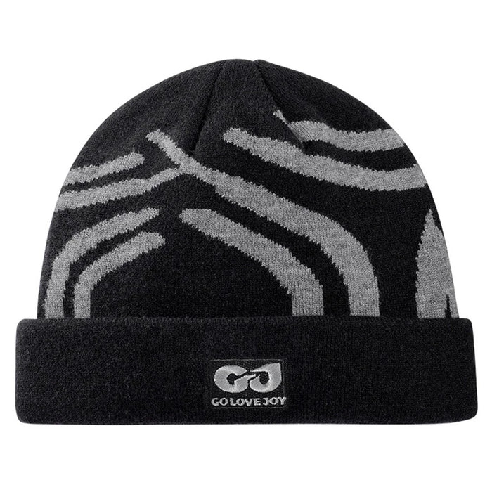 GOLOVEJOY DMZ113 Autumn Winter Ski Hat Ear Protection Beanie Cap for Skiing Cycling Hiking - Black - 1