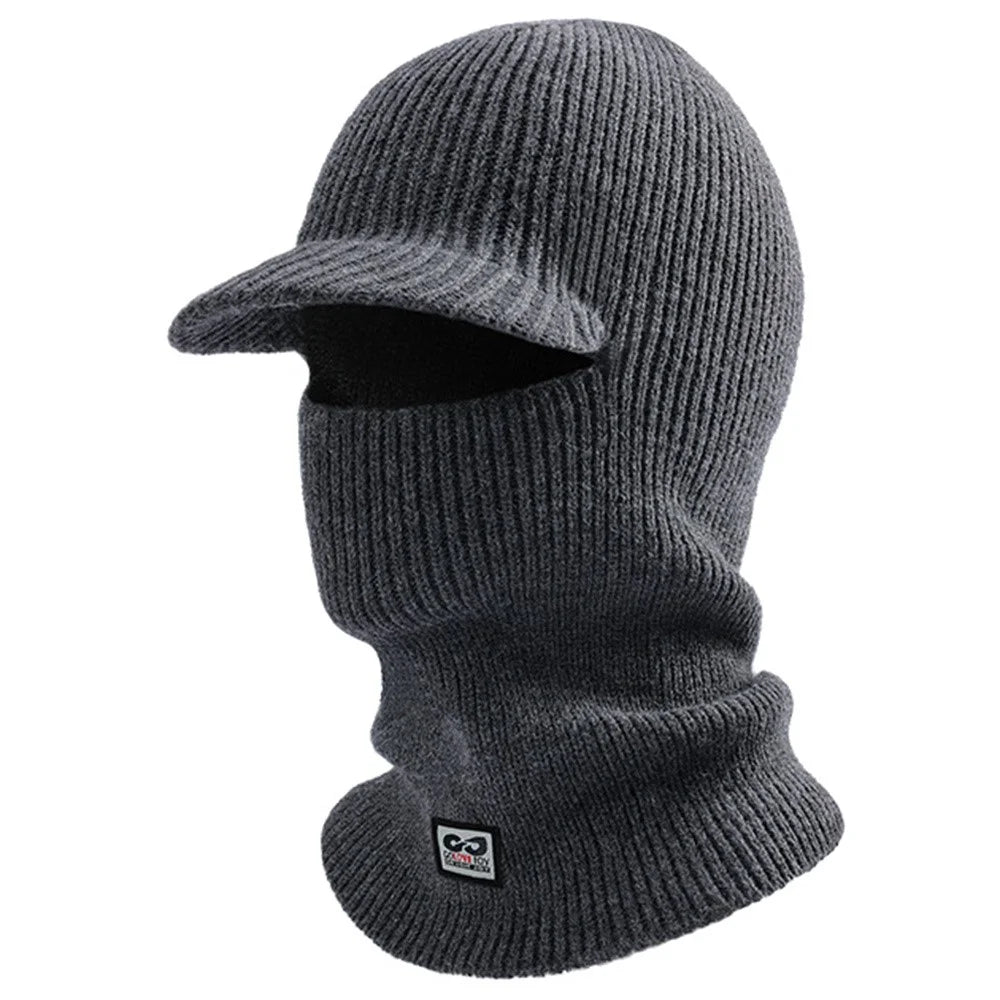 GOLOVEJOY DMZ111 Winter Outdoor Cycling Sunscreen Balaclava Cap Helmet Liner Neck Warmer Ski Hat - Dark Grey - 1