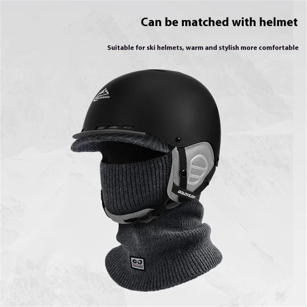 GOLOVEJOY DMZ111 Winter Outdoor Cycling Sunscreen Balaclava Cap Helmet Liner Neck Warmer Ski Hat - Dark Grey - 2