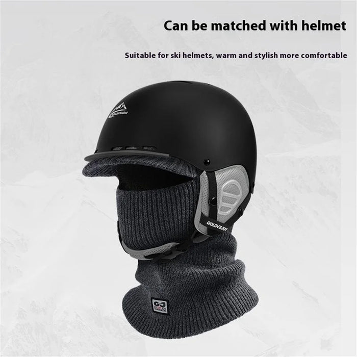 GOLOVEJOY DMZ111 Winter Outdoor Cycling Sunscreen Balaclava Cap Helmet Liner Neck Warmer Ski Hat - Dark Grey - 2