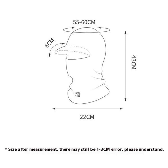 GOLOVEJOY DMZ111 Winter Outdoor Cycling Sunscreen Balaclava Cap Helmet Liner Neck Warmer Ski Hat - Dark Grey - 7