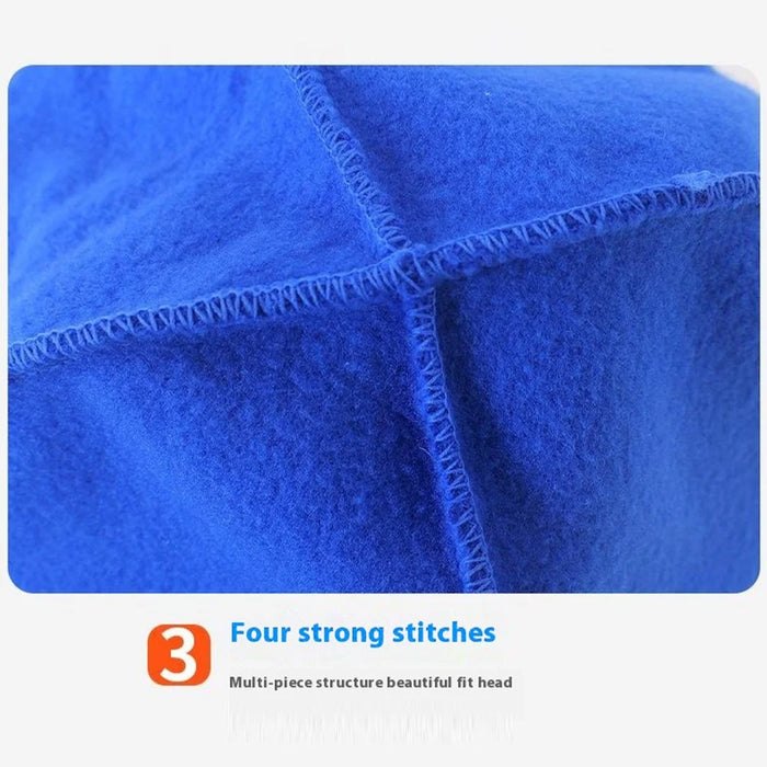 Winter Windproof Polar Fleece Beanie Hat Ear Protection Helmet Liner Cap for Motorcycle Riding - Black - 5