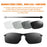 JUE-FISH JUC08-A001-1-WH1 Optical Sensing Glasses Outdoor UV Protection Polarized Sunglasses - 6