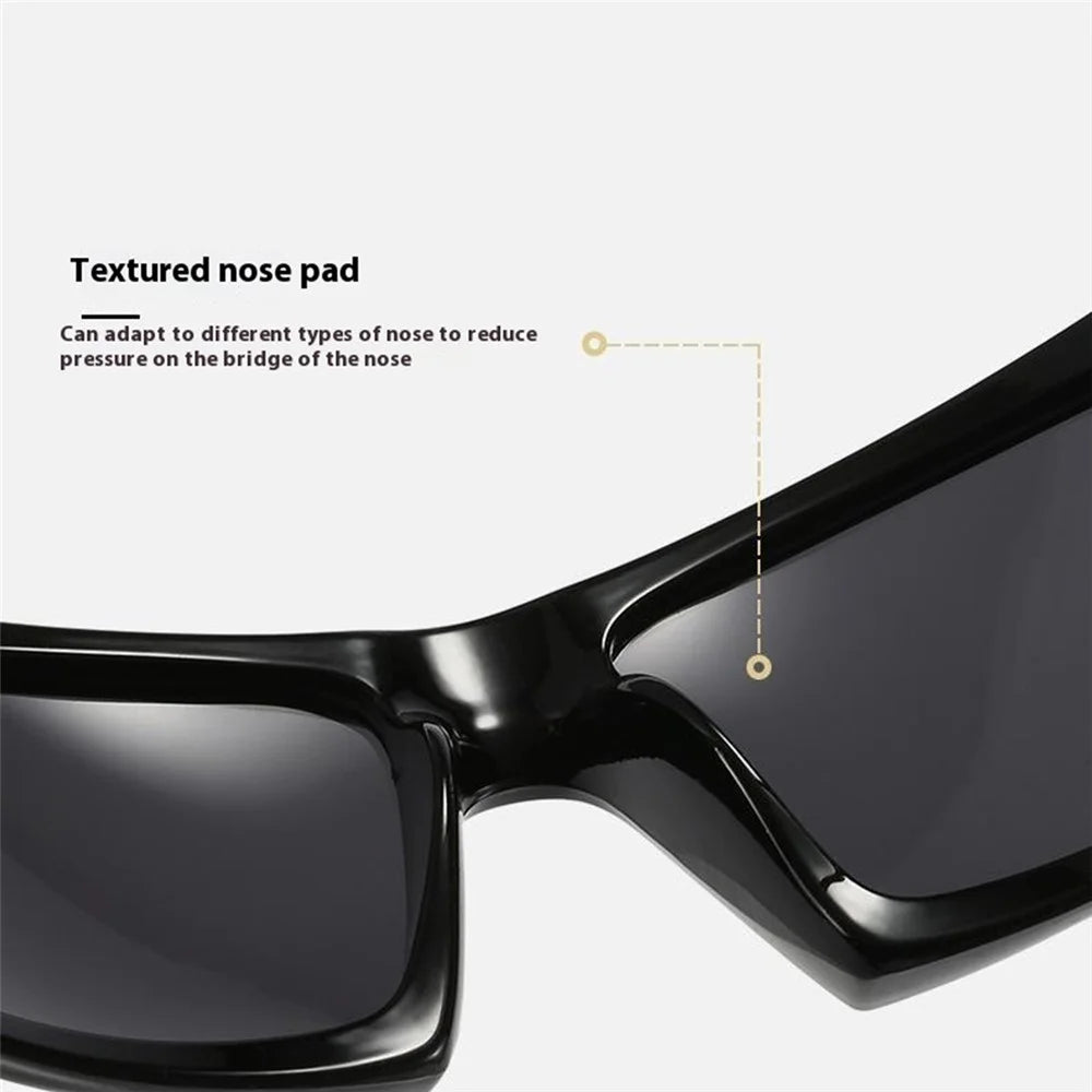 5530 Polarized Sunglasses for Men Women Outdoor Driving Glasses Cycling Sports Eyewear - Black + Red / Red Mirrored Lens - 6