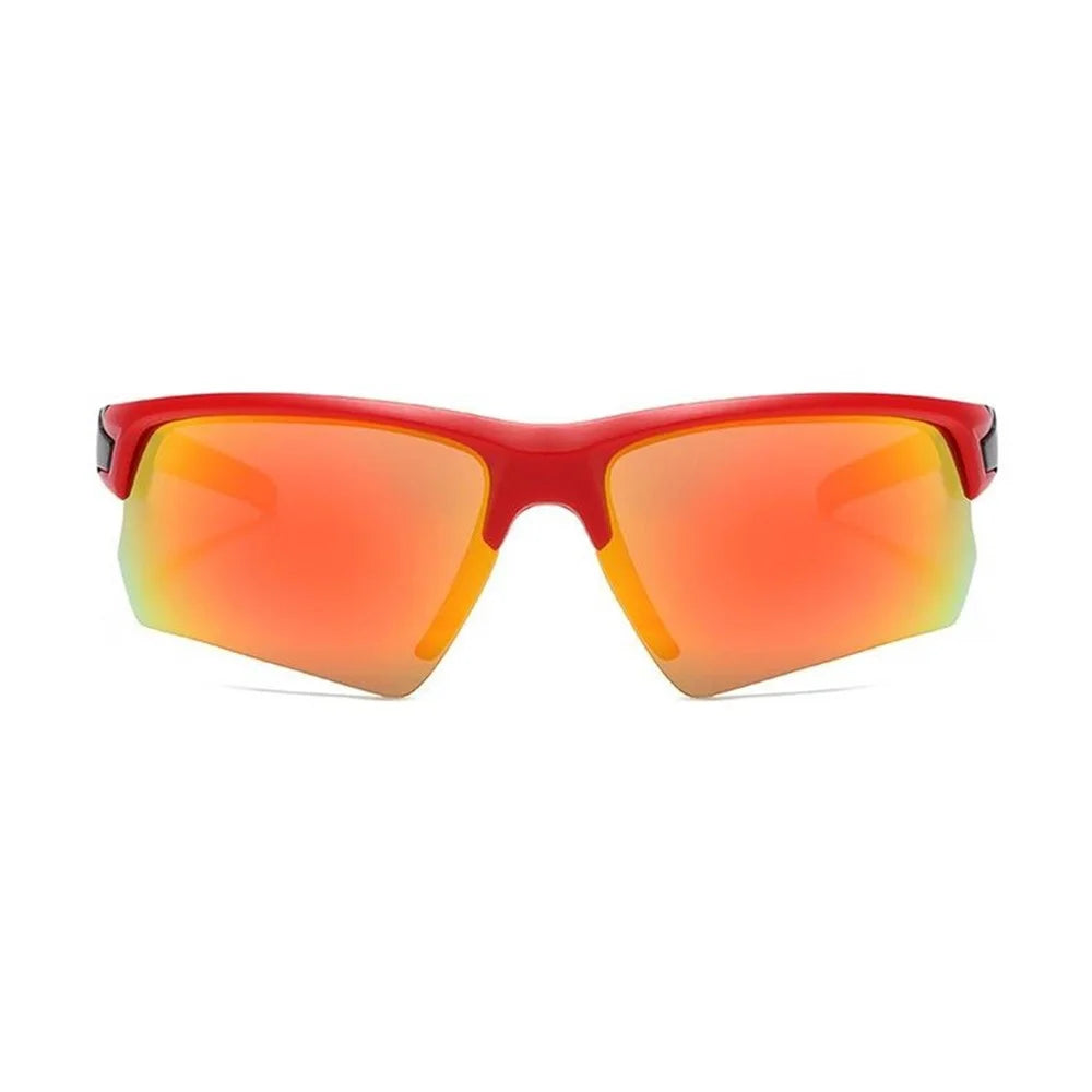 8508 Photochromic Sunglasses UV400 Protection Polarized Glasses Sports Eyewear - Red / Red Mirrored Lens - 2