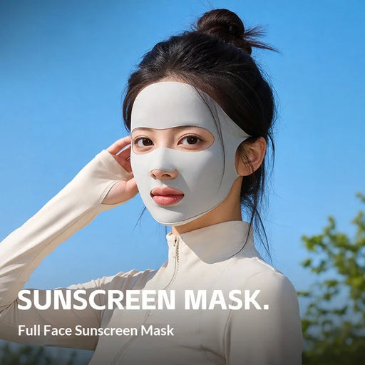 GOLOVEJOY XKZ77 Full Face Sun Protection Mask UPF 50+ Breathable Sports Face Cover for Outdoor Running Cycling Outdoor - Black - 2