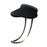 GOLOVEJOY Outdoor Summer Open Top Sun Hat Black Gel Coating Wide Brim Foldable UV Protection Cap - Black - 1