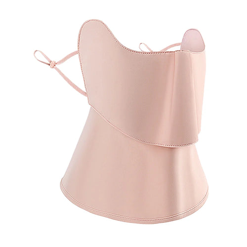 GOLOVEJOY XTJ163 Sun Protection Face Mask UPF50+ Ice Silk Breathable Face Cover for Golf Cycling - Pink - 1