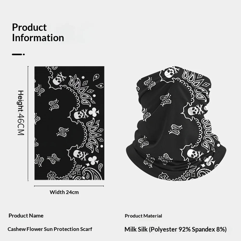 Summer Sun Protection Face Mask UPF50+ Ice Silk Breathable Quick Dry Neck Gaiter for Outdoor Sports - YGHWB/001 - 5