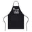 Humorous Letter Print Polyester Apron Stain Resistant Unisex for Kitchen Baking BBQ - Black - 1