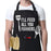 Humorous Letter Print Polyester Apron Stain Resistant Unisex for Kitchen Baking BBQ - Black - 4