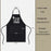 Humorous Letter Print Polyester Apron Stain Resistant Unisex for Kitchen Baking BBQ - Black - 6