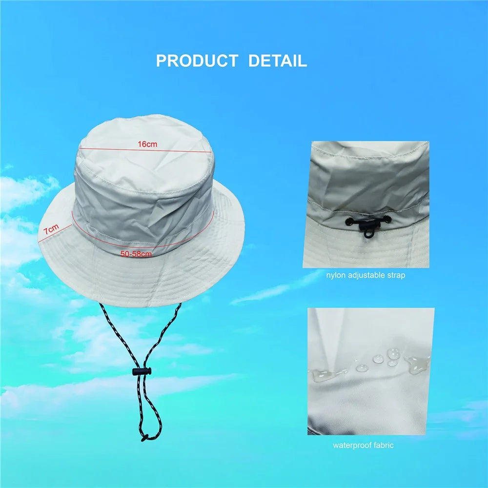 PICTET.FINO RH55 Summer Beach Women Folding Bucket Cap UPF50+ Sun Protection Fisherman Hat - Beige - 6