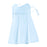 PICTET.FINO RH84 UV Protection Women Ice Silk Face Mask Neck Scarf with Adjustable Ear Loops - Baby Blue - 1