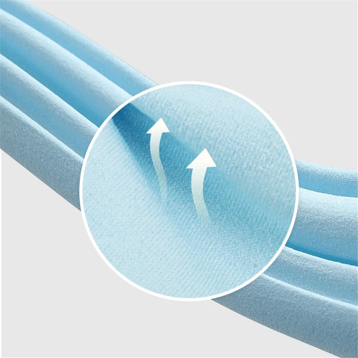 PICTET.FINO RH84 UV Protection Women Ice Silk Face Mask Neck Scarf with Adjustable Ear Loops - Baby Blue - 5