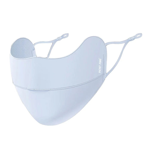 PICTET.FINO RH83 Ice Silk Face Mask UV Protection Breathable Summer Women Face Cover - Light Blue - 1