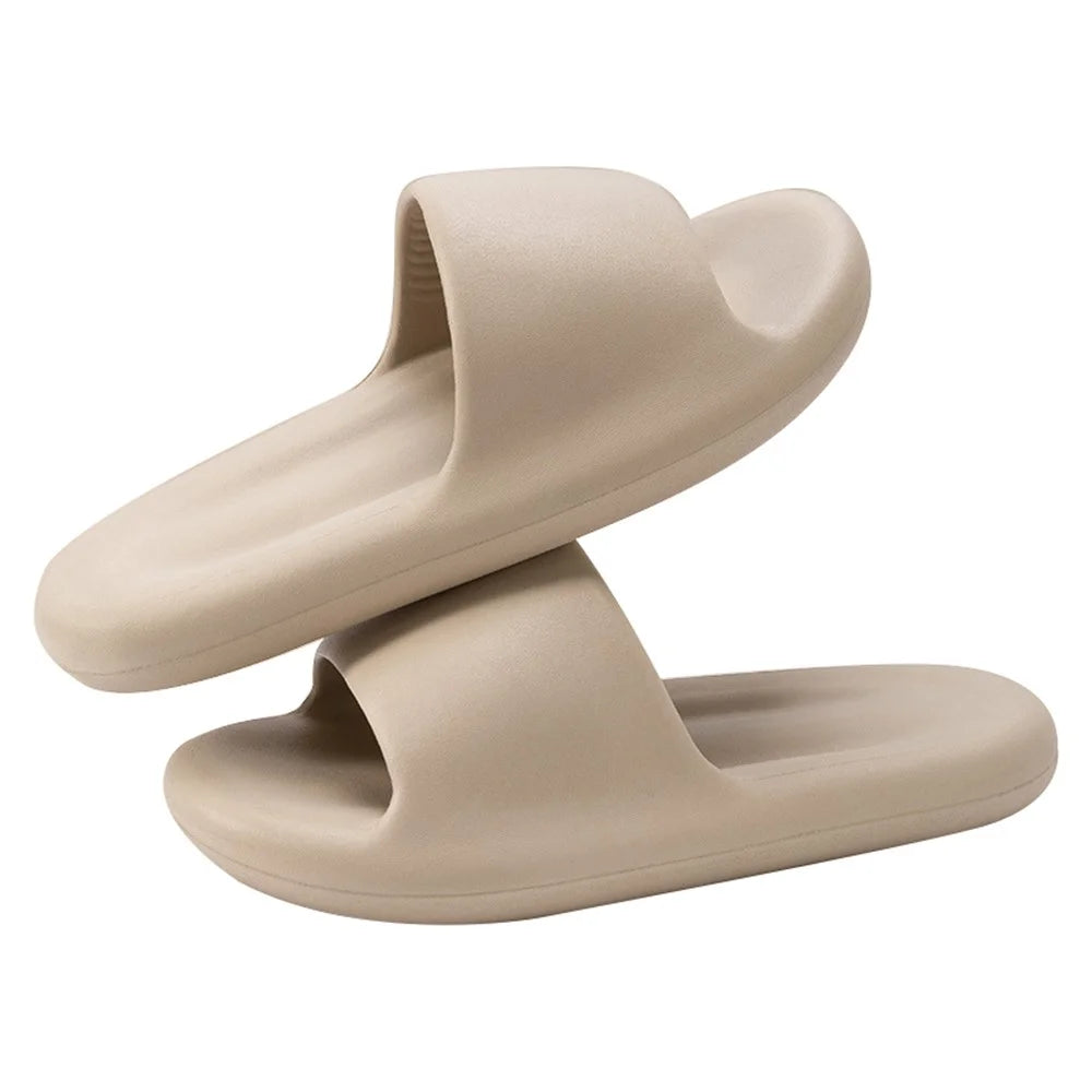 TZLDN LDN7716 Indoor Shock-absorbing EVA Slides Non-slip Slippers for Bathroom - Milky Coffee / 36-37 - 1