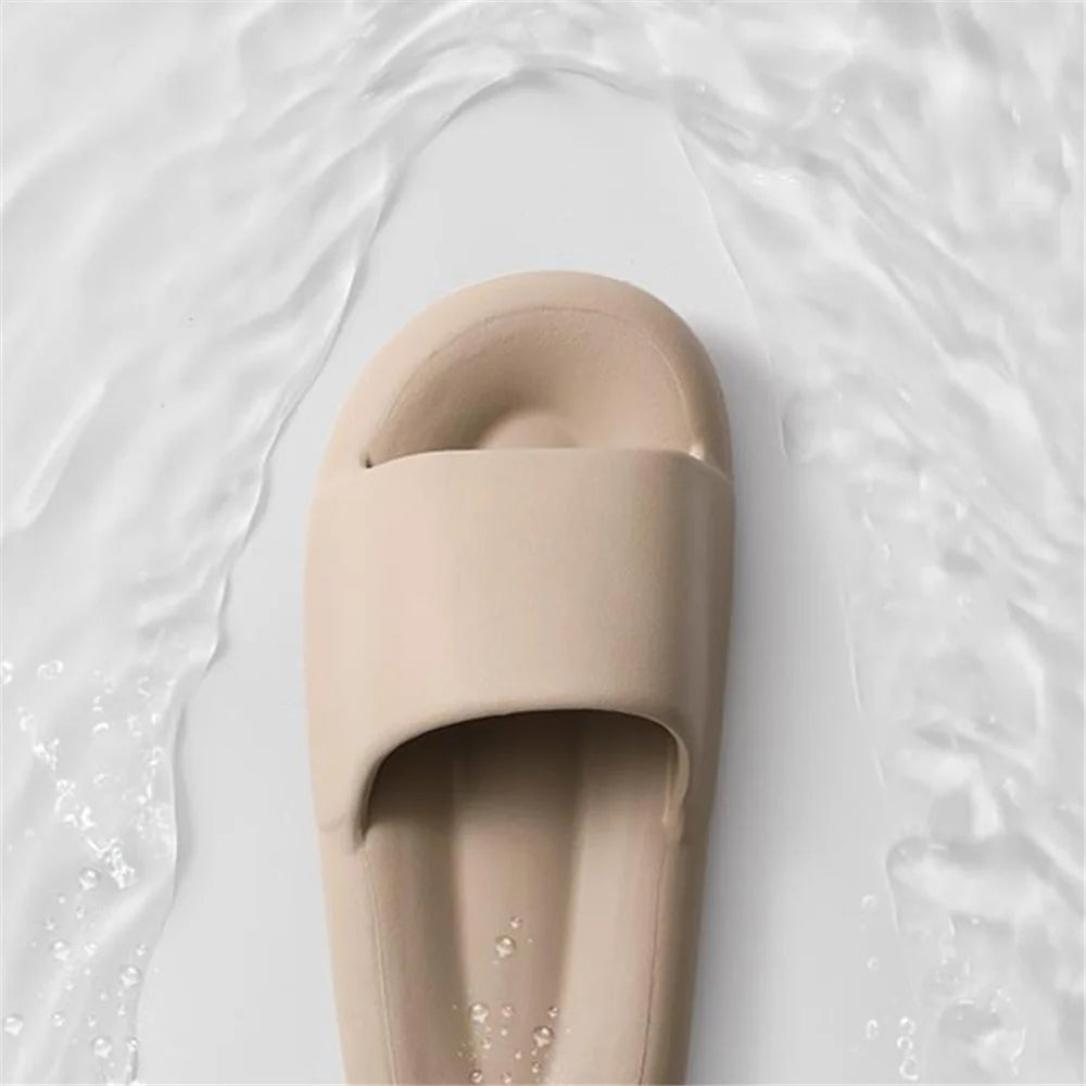 TZLDN LDN7716 Indoor Shock-absorbing EVA Slides Non-slip Slippers for Bathroom - Milky Coffee / 36-37 - 4