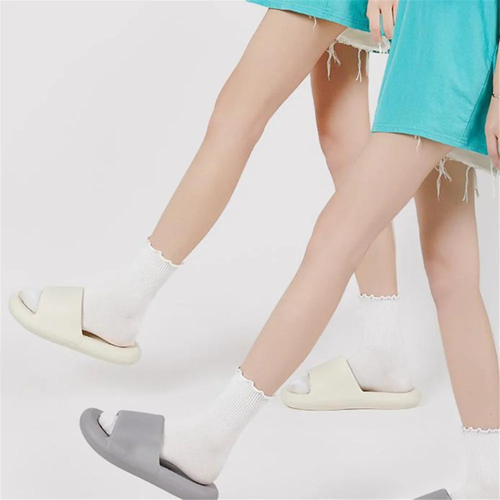 TZLDN LDN7716 Indoor Shock-absorbing EVA Slides Non-slip Slippers for Bathroom - Milky Coffee / 36-37 - 6