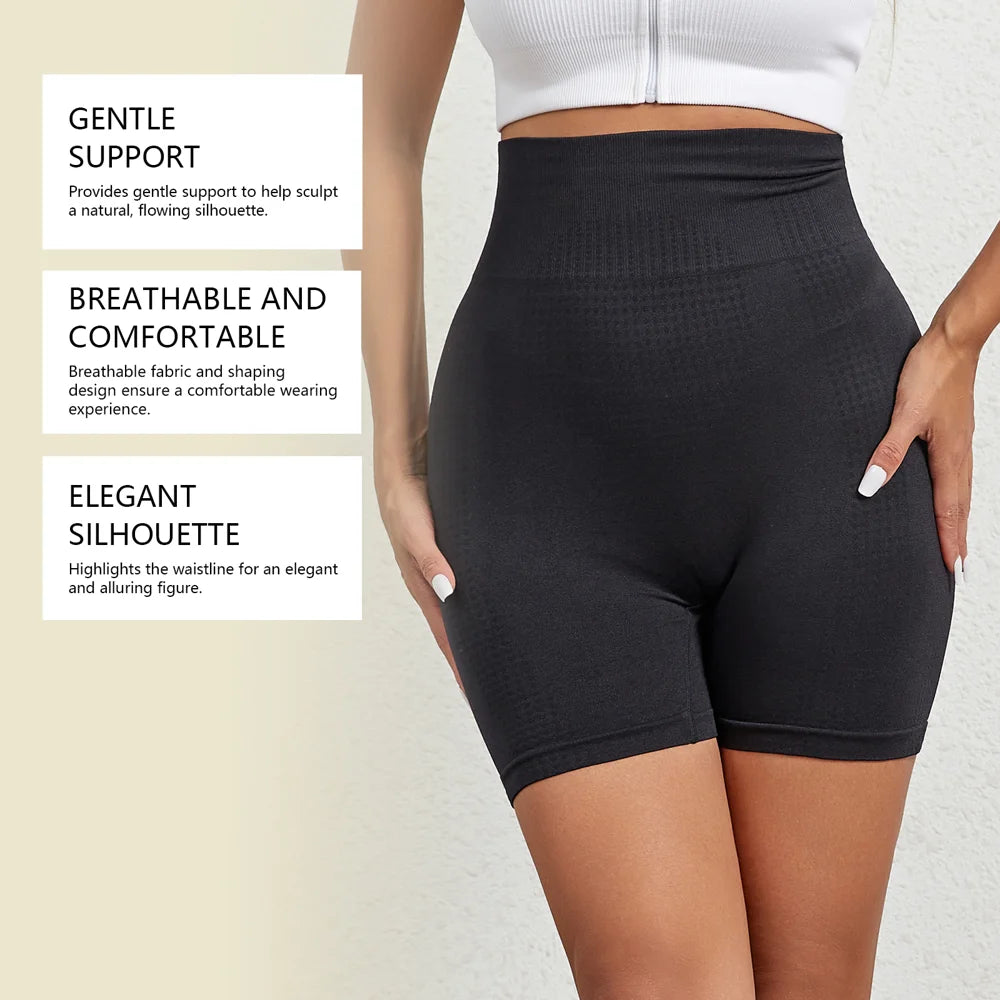ZERILUNA High Waist Workout Shorts for Women Butt Lift Tummy Control Yoga Running Shorts - Gray S - 6
