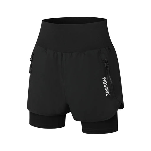 WOSAWE BF156 Women Summer Mountain Bike Shorts Quick Dry Cycling Shorts with 16mm Padded for MTB Riding - BF156/B Black | Asian M / EU S - 1