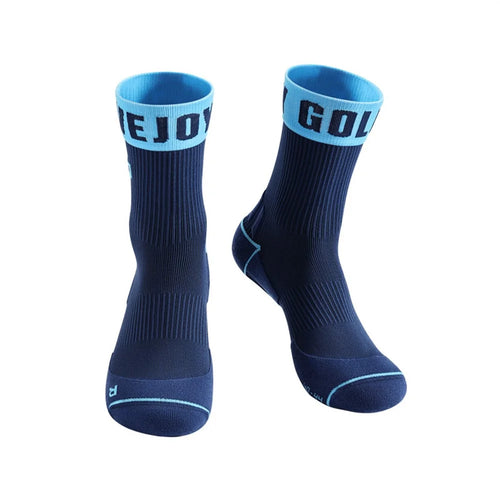 GOLOVEJOY DWZ15 1 Pair Outdoor Sports Socks Thickened Cotton Middle Tube Socks, Size: 40 - 44 - Dark Blue - 1