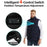 M01 Winter 26 Heating Zones Warm Jacket Outdoor 3-Gear Electric Heated Zipper Vest (Without Power Bank) - Black / S - 4