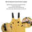 NOBANA Waterproof Polyester Camping Vest Hiking Waistcoat with Multiple Pockets, One Size - Yellow - 4