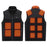 Electric Heated Winter Thermal Fleece Vest Men Women 3-Gear Heating Warm Jacket (without Power Bank), 3 Buttons / 13 Heated Zones - S / M / L - 2