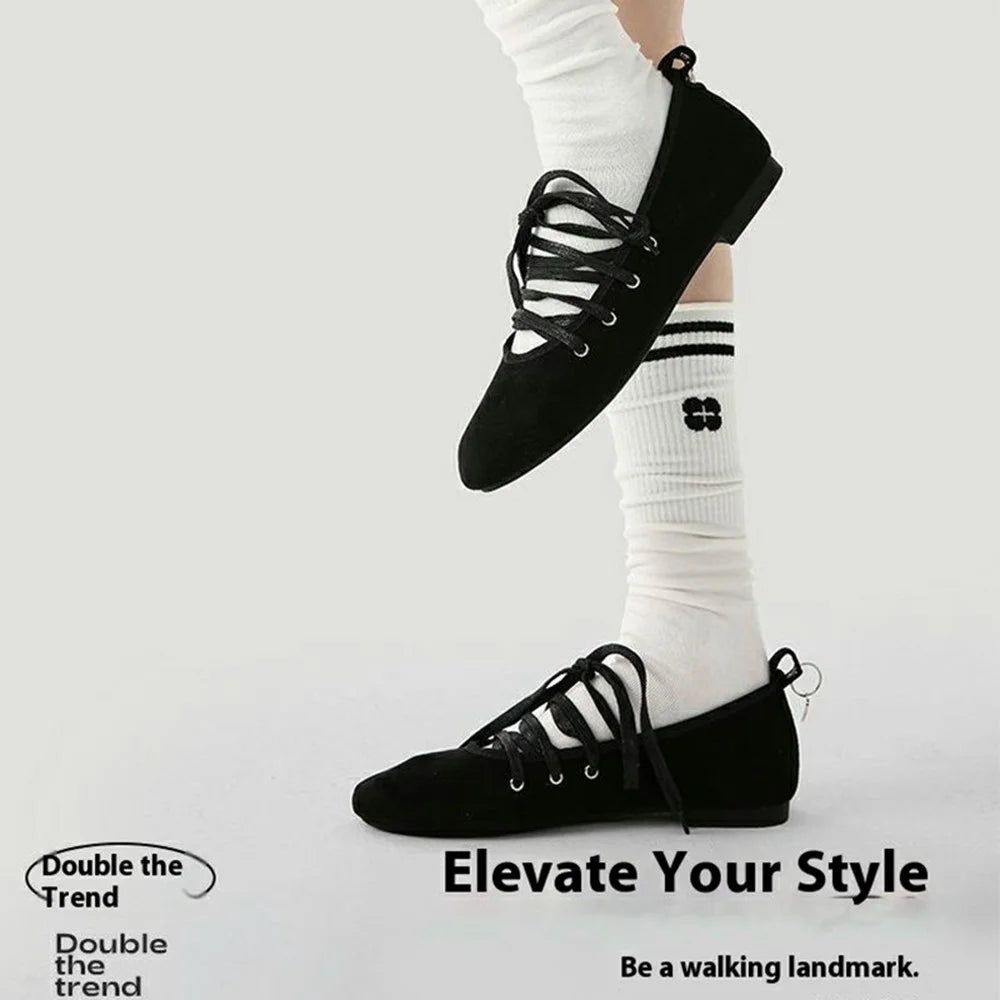 Outdoor Sports Striped Mid Calf Socks One Size Women Breathable Moisture Wicking Cotton Socks - R9158 - 4