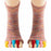 1 Pair Yoga Five Toe Separator Socks Breathable Anti Friction Bunion Corrector Mid Calf Socks, One Size - Multi-Pink - 1