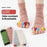 1 Pair Yoga Five Toe Separator Socks Breathable Anti Friction Bunion Corrector Mid Calf Socks, One Size - Multi-Pink - 2