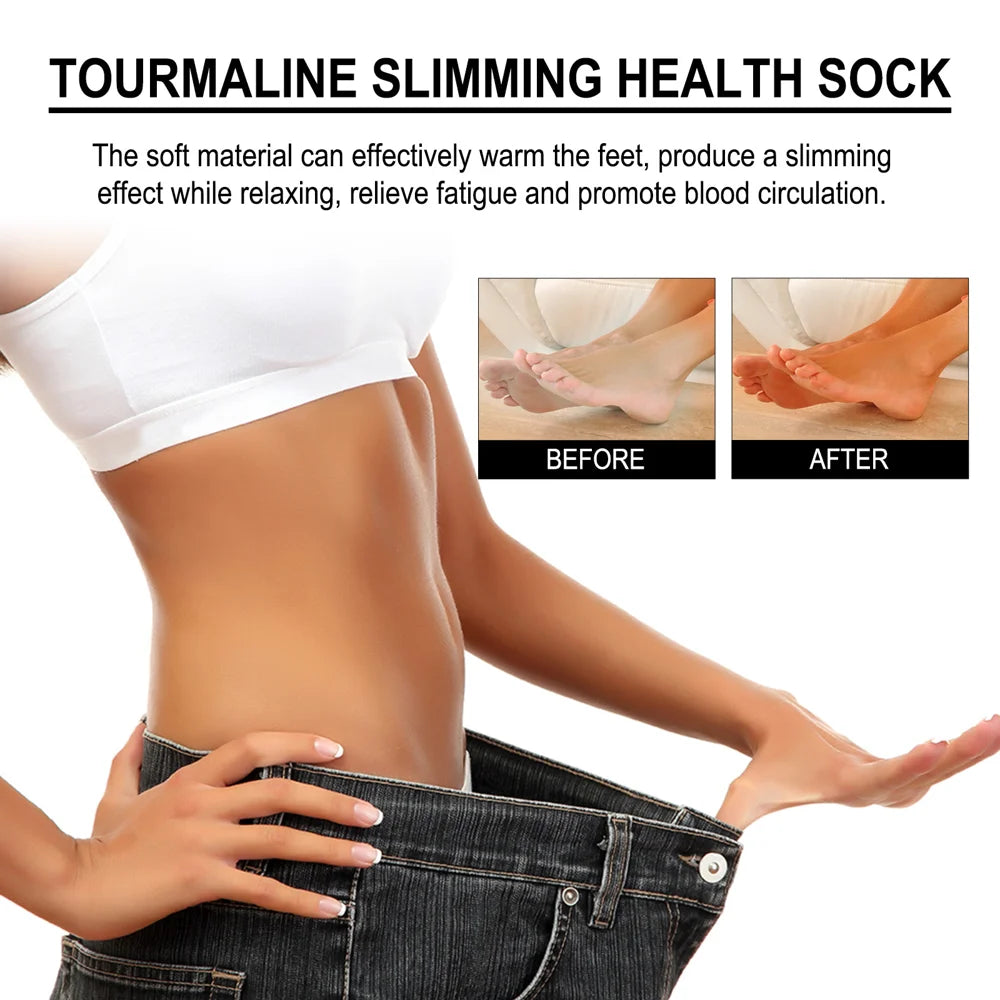 HOUKEA Health Care Socks for Men Women Foot Fatigue Relief Massage Acupoints Socks - 1 Pair - 3
