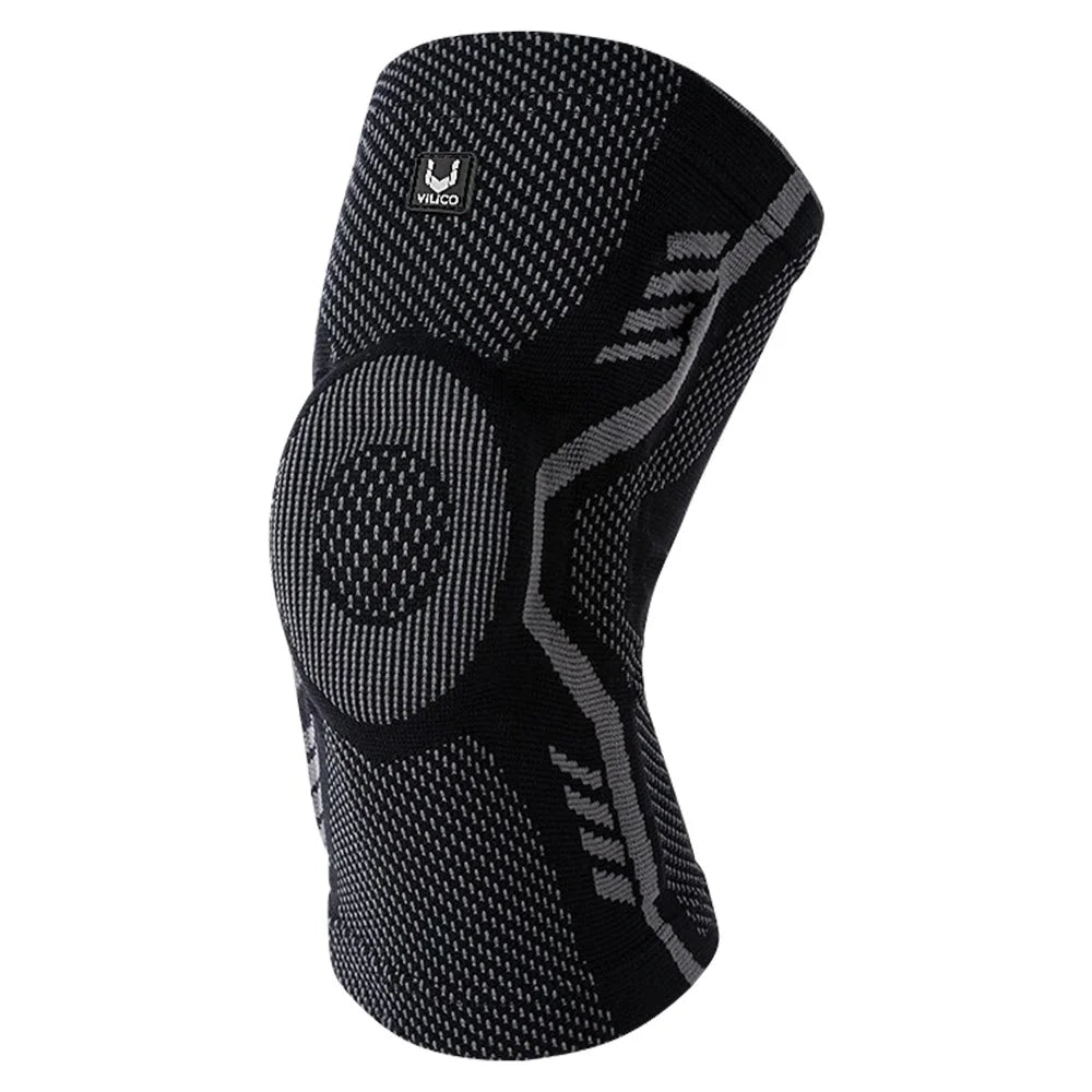VILICO Anti-Slip Knee Brace Support Breathable Knee Compression Sleeve Wrap - Black / M - 1