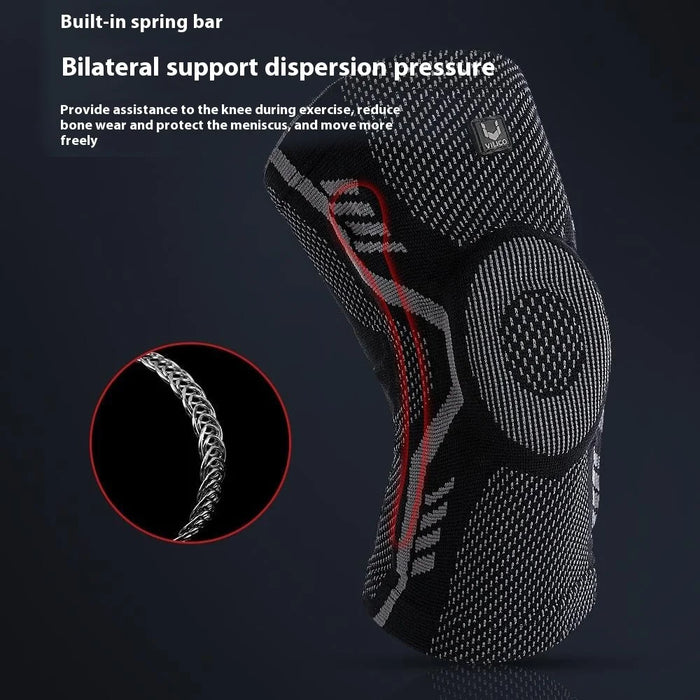 VILICO Anti-Slip Knee Brace Support Breathable Knee Compression Sleeve Wrap - Black / M - 4