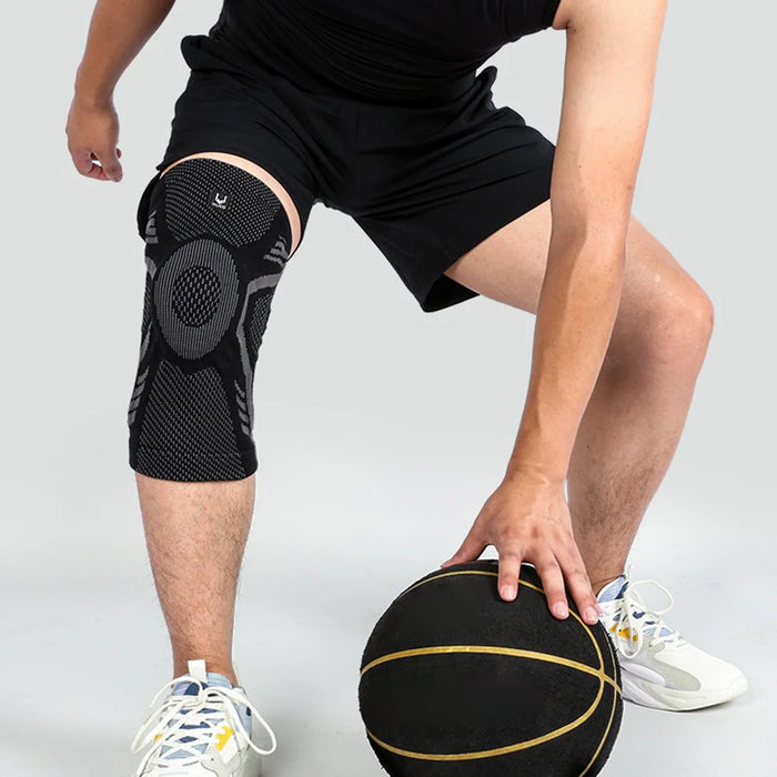 VILICO Anti-Slip Knee Brace Support Breathable Knee Compression Sleeve Wrap - Black / M - 7