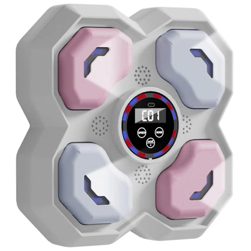 T-9612 9 Speed 5 Volume Children Smart Music Boxing Machine Reaction Training Wall Target - White - 1