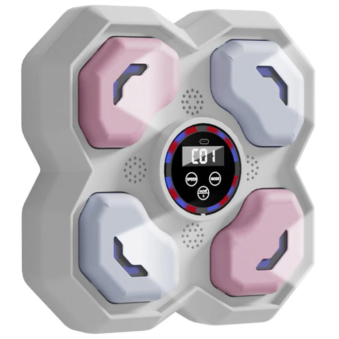 T-9612 9 Speed 5 Volume Children Smart Music Boxing Machine Reaction Training Wall Target - White - 1